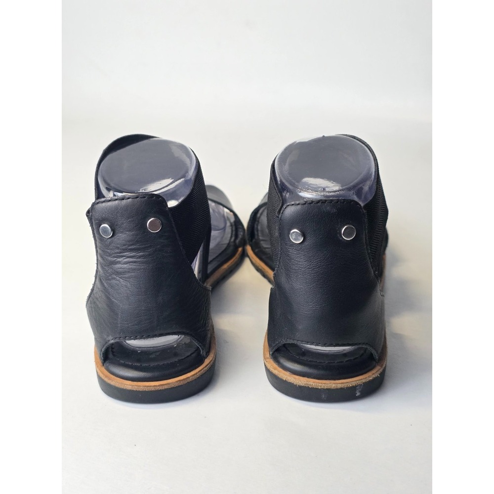 Sorel Ella II Women's Sandals Size 7 Black Leather Ankle Strap Shoes 1787541010 - Picture 10 of 12